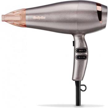 BaByliss Elegance 2100 Secador de Pelo, 2100W, Color Plata Dorado, Modelo 5336NPE