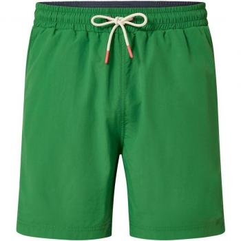 Ecoalf - Bañador Shark verde para hombre con cierre de cordones y bolsillo francés