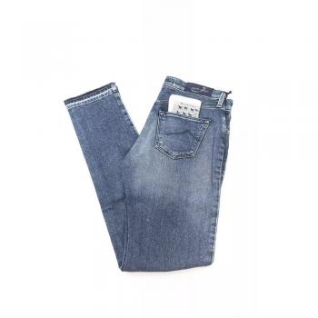 Jacob Cohën Elegant Slim-Fit Fringe Jeans - W31, Wide Jeans, Female, Blue