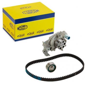 Bomba de agua y kit de correa de distribución MAGNETI MARELLI 132011160027