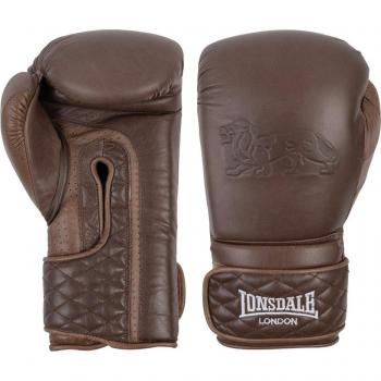 Lonsdale Vintage Spar Gloves Leather Boxing Gloves 12 oz Unisex Brown