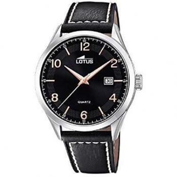 Reloj LOTUS Para Hombre 18634 Minimalist Piel Negro