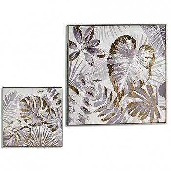 Gift Decor Lienzo Multicolor 82 x 4.5 x 82 cm Materiales Varios