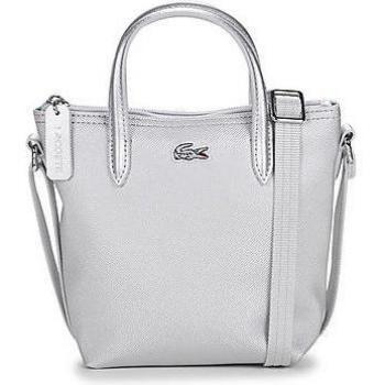 Lacoste L.12.12 Mini Piqué Tote Bag for Women in Silver