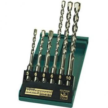 Mannesmann - M54306 - Juego de brocas de tornillo SDS, 6 piezas