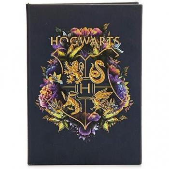 Hogwarts Bloc de notas floral, 200 páginas con forro, ideal para la vuelta a la escuela, el hogar o la oficina