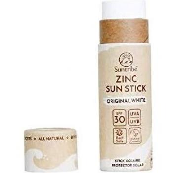 Suntribe Natural Sports Zinc Sunscreen Stick SPF 30 - Original White 30g