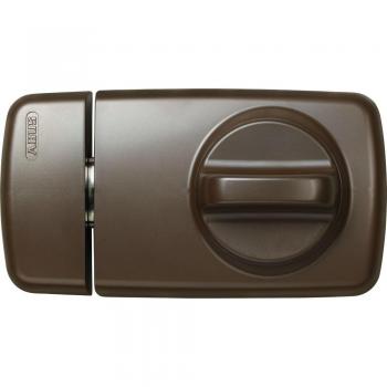 Abus 7010_B_B/SB - Cerrojo de Sobreponer con cilindro de seguridad de puntos marron de botón blister