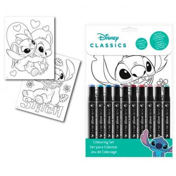 Set de Colorear Stitch Disney con Rotuladores de Colores y Pinta con Números