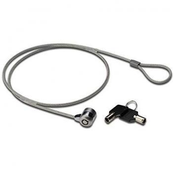 Ednet - Cable de seguridad con candado y 2 llaves para ordenadores