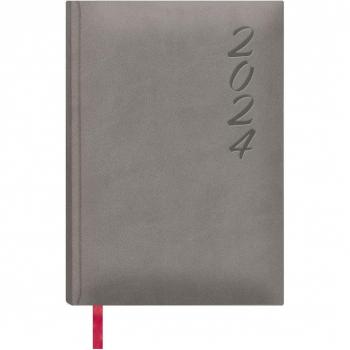 Agenda Diaria 2024 Brasilia Gris Castellano 15x21 cm