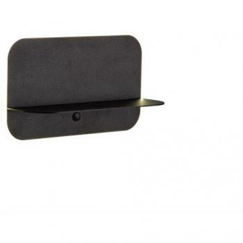 Aplique negro mate con una bombilla de 18cm y entrada USB
