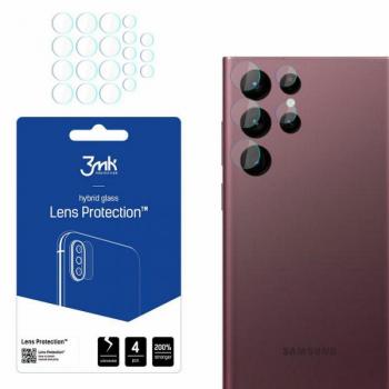 Protector de Lente de Cámara 3MK Híbrido para Samsung Galaxy S22 Ultra 5G - 4 Unidades - Dureza 7H