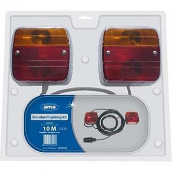 Kit de luces cuadradas atornillables 10 mt + 4 mt