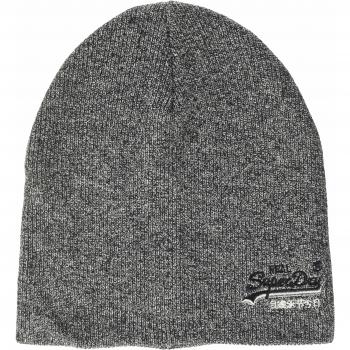 Superdry Orange Label Beanie Gorro de Punto, Gris