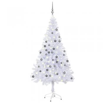 vidaXL Artificial Pre-lit Christmas Tree with Ball Set 180cm 620 Branches