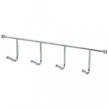 ORYX 5393030 Percha Acero Inoxidable Cuatro Ganchos 29,5 cm, Normal