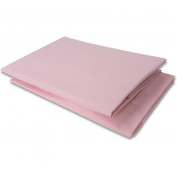 Lote 2 Bajeras 100% Algodón Ajustables con Goma (Rosa, Minicuna 60x70)