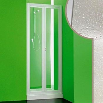 Puerta de ducha plegable de acrílico h 190 cm modelo Saturno 105 cm