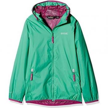 Regatta - Lever II - Chaqueta Impermeable Azul Verde Jade 7-8 años