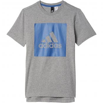 adidas Yb Logo Tee 2 Camiseta, Niños, Gris