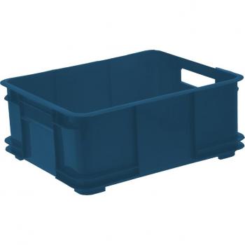 Caja de almacenamiento Euro-Box L, bruno eco, verde hierba
