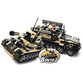 Sluban Bloques de Construccion Army 8-into-1 Display