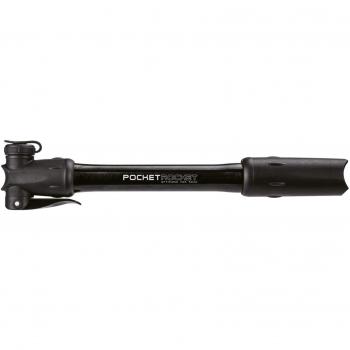 Topeak Pocket Rocket Mini Pump - 160 PSI, Presta/Schrader Compatible, Compact Design