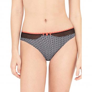 Variance 02810-9N1 Women's Secret Addict Print Black Motif Knickers Panty Brief Medium