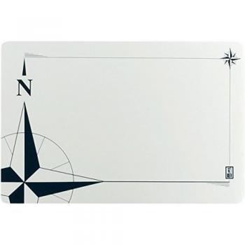 Mantel Plastificado Northwind Plateado - 6 PC Individuales de Marine Business
