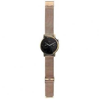 WayIn® Enlace venda de la correa del reloj del acero 16MM Señora inoxidable con cierre desplegable duradero para Motorola Moto 360