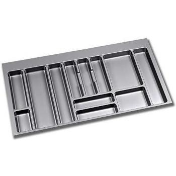 Cubertero Universal Optima de Plástico Gris para Cajón - 1 Ud