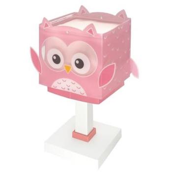 Lámpara de Mesa Infantil Búho Rosa Little Pink Owl