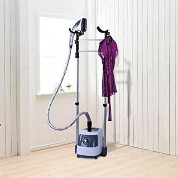 Plancha de Vapor Vertical Ropa Profesional 1750W / 875W Centros de Planchado Blanco y Gris