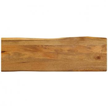 Tablero de mesa borde natural madera maciza mango 110x40x2,5 cm Vidaxl Marrón