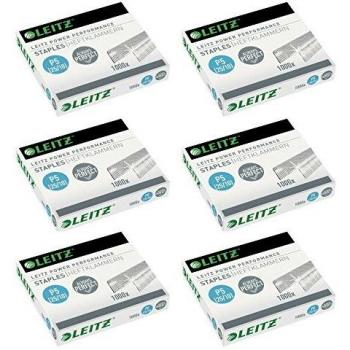 LEITZ Lot de 12 Agrafes No 25/10 60 feuilles Boite de 1000
