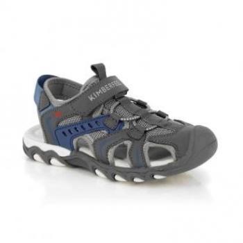 Sandalias Kimberfeel KOMEO Antracita - Calzado para niños, color gris, diseño cómodo y ligero, suela antideslizante, ajustables con velcro