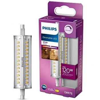 Philips LED Lineal Bombilla, 120 W, Lineal R7S 118 mm, Neutra, Luz Blanca, Regulable