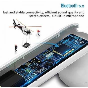 Auriculares Bluetooth 5.0 Ayete Auriculares Inalámbricos Mini Twins Sonido Estéreo In-Ear Cascos Bluetooth Inalambricos de Carga para la Mayoría de Móviles