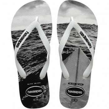 Chanclas de baño de hombre Hype en Blanco/Negro/Gris