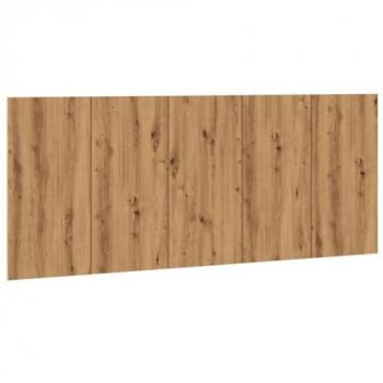 Cabecero de cama madera ingeniería roble artisan 200x1,5x80 cm