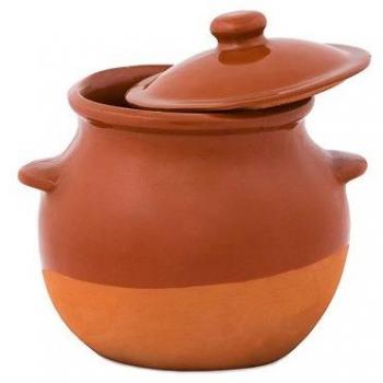 RAIMUNDO SÁNCHEZ Olla de barro, 6 litros, Miel