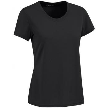 Maier Sports Women's Short Sleeve Functional T-Shirt Waltraud - Comfortable and Quick-Drying, Black
