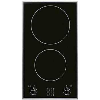 Placa de Cocina Cerámica Vitrocerámica Autárquica Amica KMC 13280 E 30 cm con Marco de Acero Inoxidable