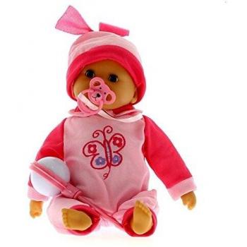 Muñeco llorón 35 cms con chupete