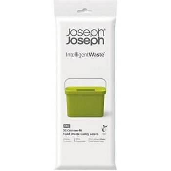 Joseph Joseph 50 bolsas compostables para residuos inteligente, 4 litros
