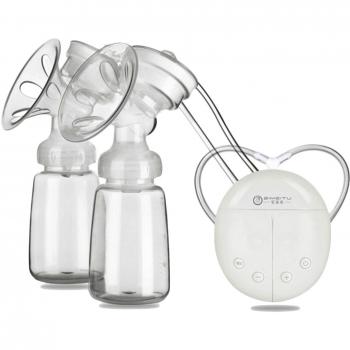 Gosear® Extractor de Leche Electrico Pecho Automático Masaje USB Carga con Sacaleches Doble, Extractor de Leche Materna, Suave y cómodo