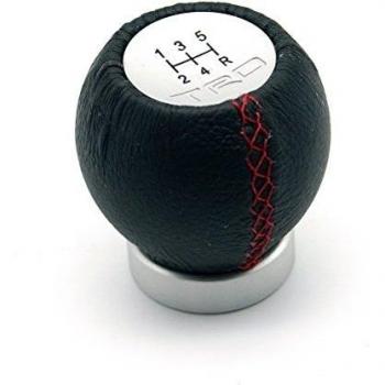 HSL 5 Speed TRD Gear Soft Leather Shift Knob Shift Lever for Toyota Munual Transmission Car Vehicle-Black