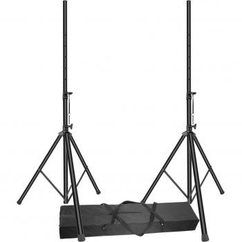 Neewer Pack de 2 Soportes para Altavoces PA de Montaje en Polos Altura Ajustable de 6 Pies con Bolsa de Transporte Plegable, Capacidad de Carga de hasta 100 libras/ 45 kilogramos