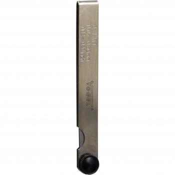 Vogel 411001 - Juego galgas espesores - Templado - 8 láminas, negro